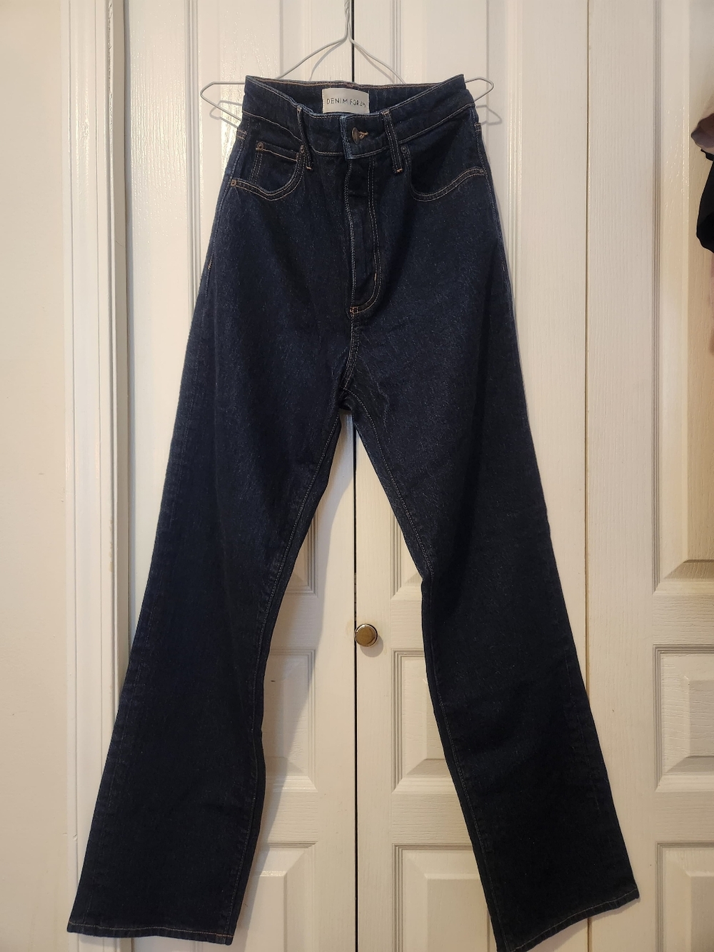 Denim Forum The Marlow Hi-Rise Straight Leg Jeans Waist 29 Like New